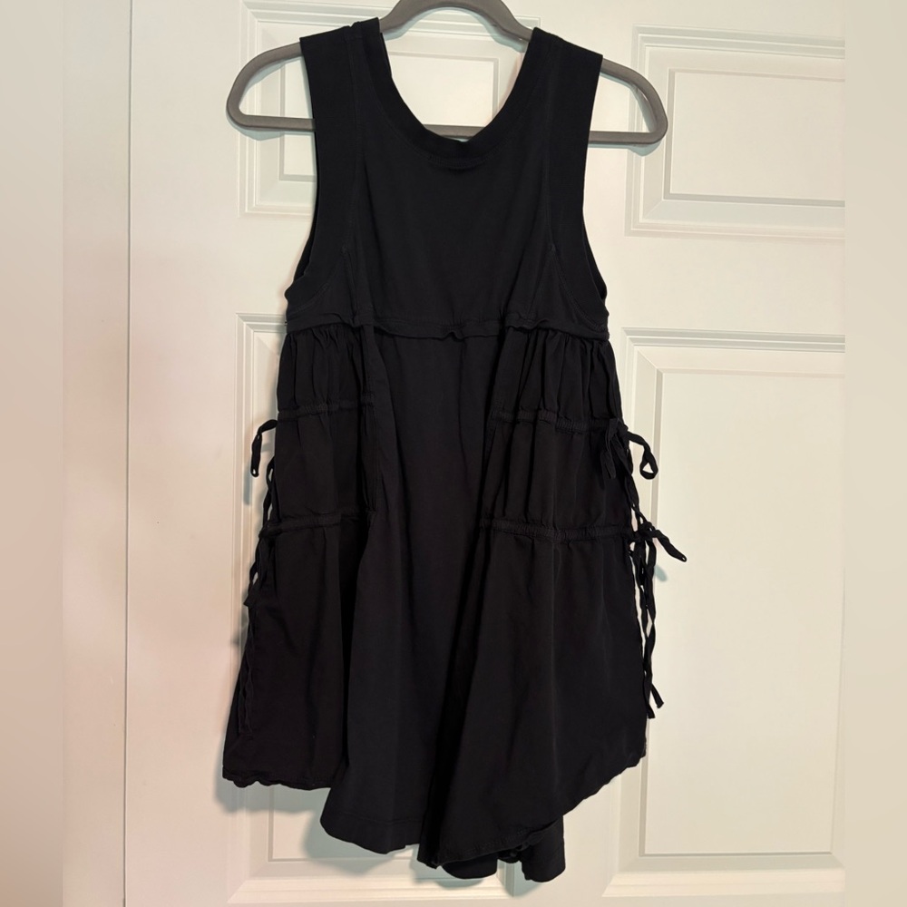 Anthropologie Black Sleeveless Mini Dress